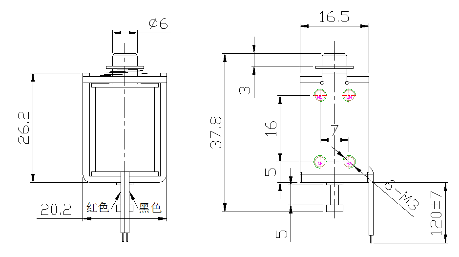 门柜插销电磁铁